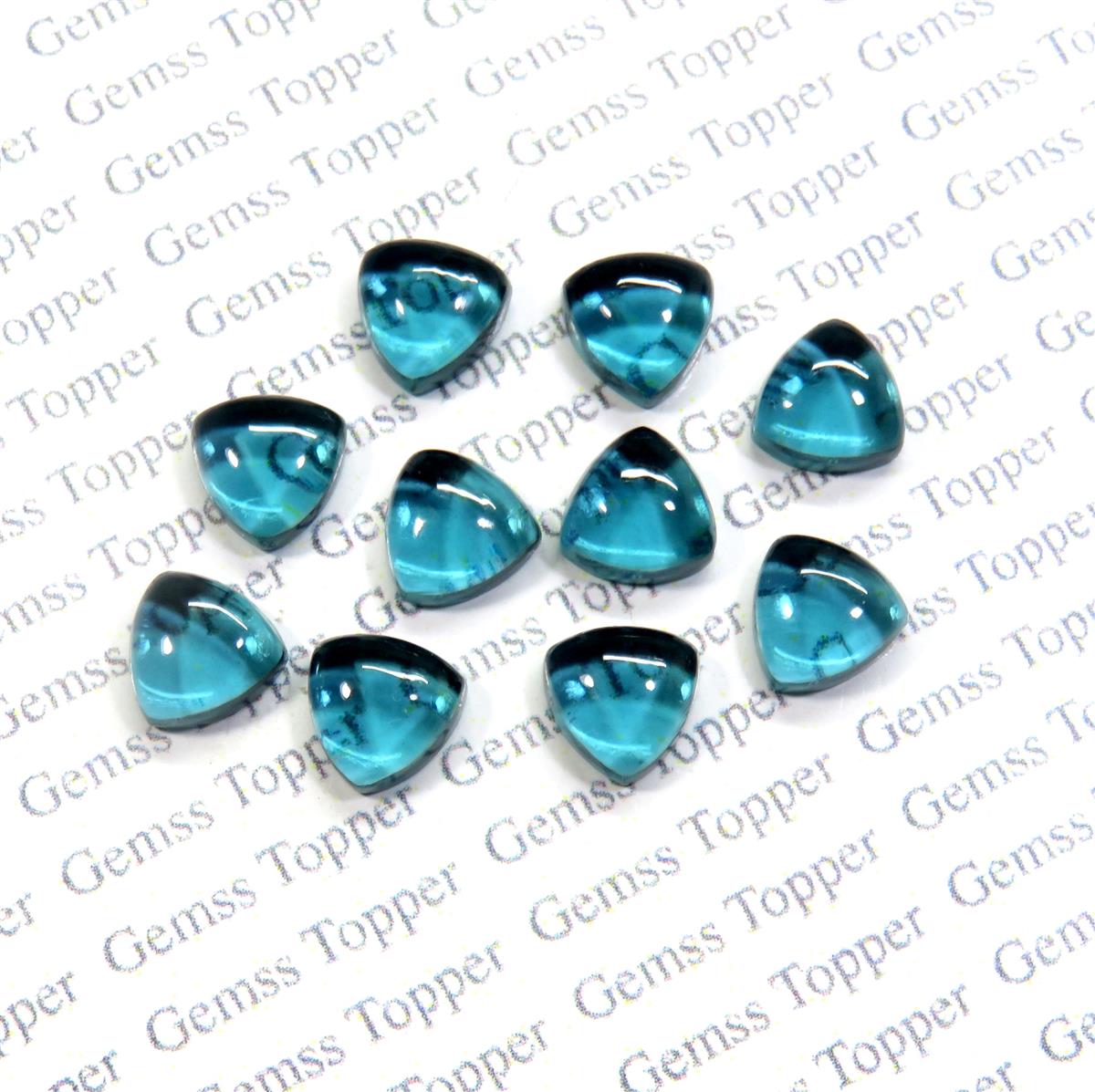 London Blue Topaz 7x7 mm Trillion Cabochon